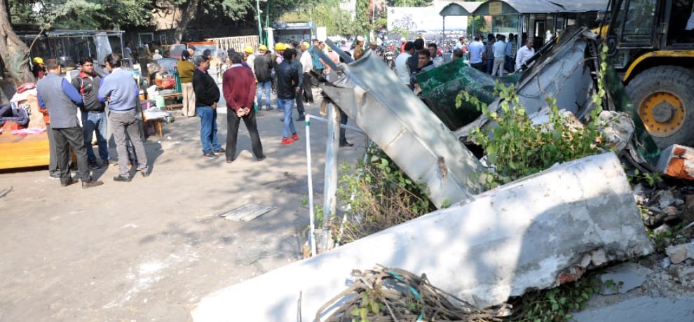encroachment removed from the hanuman statue