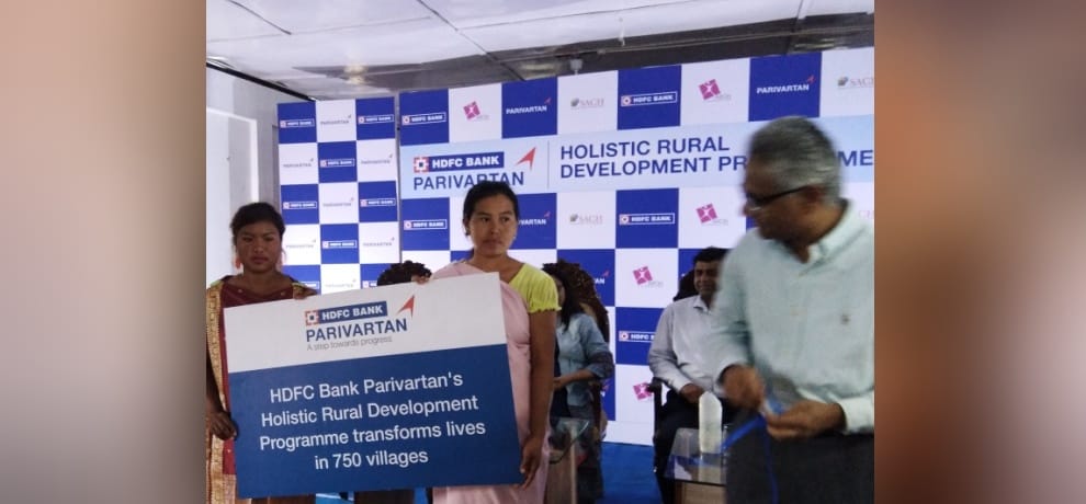 750 villages developed because of bank