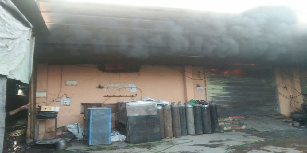 fire in factory which is stand in kota