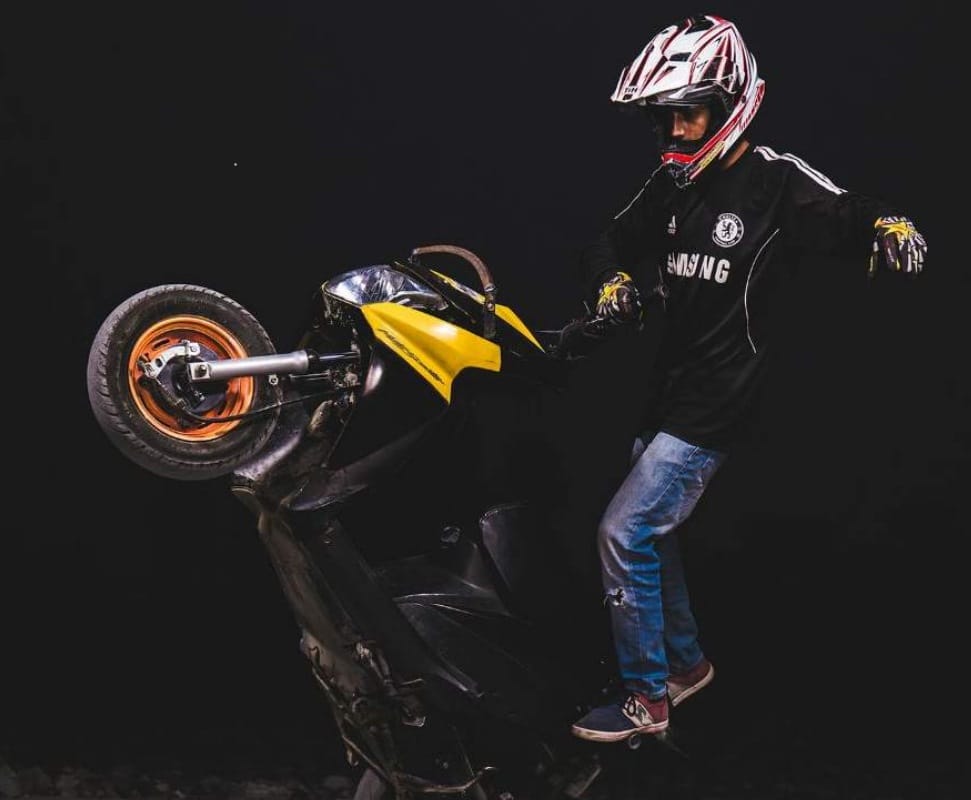Doon boy Ankit made new Record by 362 Circle a Wheel