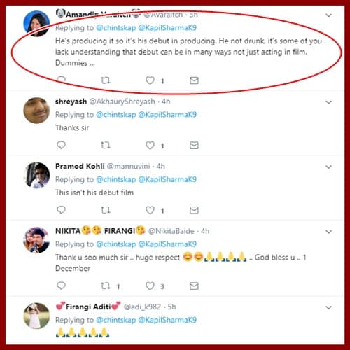 Rishi Kapoor trolls in social media after wishing Kapil Sharma good luck for his film Firangi