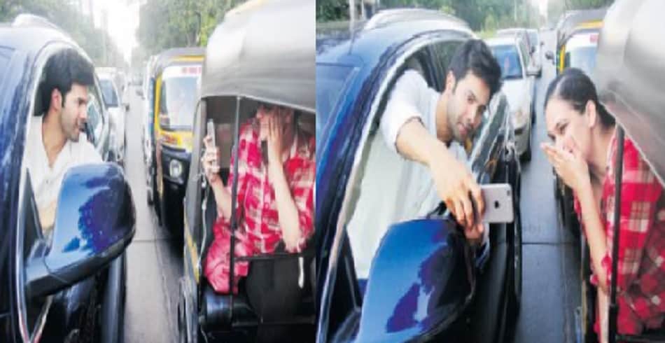 Bollywood actor Varun Dhawan apologies to Mumbai police for taking selfie on road 