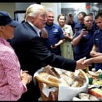 for thanksgiving moment donald trump greets US coast guard members in america
