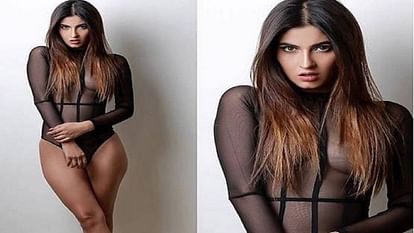 Karishma Sharma hot photoshoot in transparent SWIMSUIT