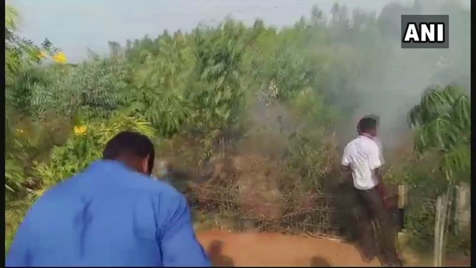 Kiran trainer aircraft crashes in Telangana Siddipet