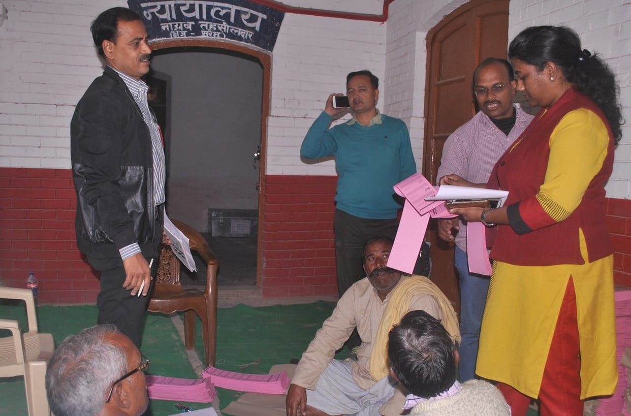 चुनाव तैयारी का आरओ ने किया निरीक्षण