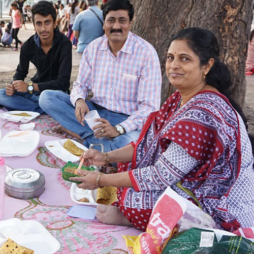 Eat food as a Prasad with healthy mind