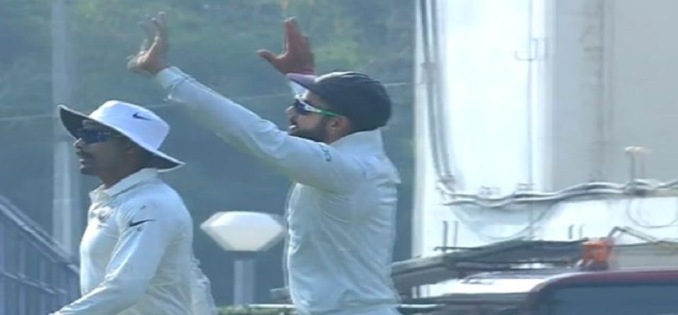   virat kohli had danced on celebration of dickwella wickets at nagpur 