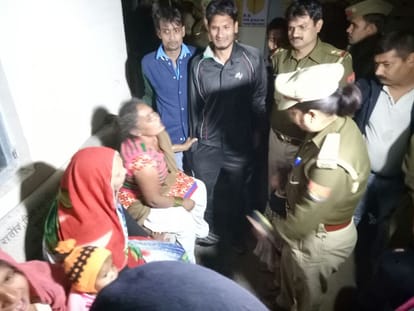 agra murder case against seven policeman 