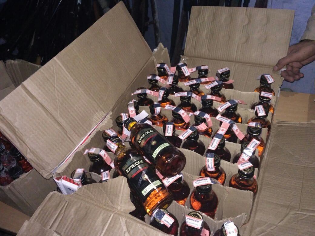 Five people sharing alcohol to feed the voters