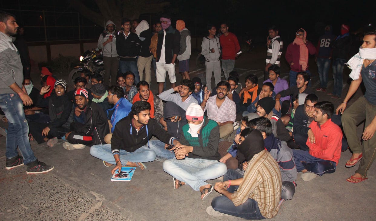 BHU students make protest against chief proctor roayana singh