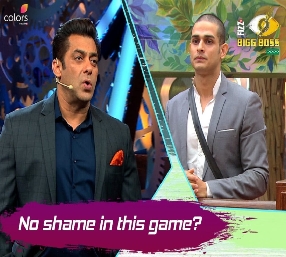 salman khan angry on priyank sharma for Shameful remarks on Shilpa Shinde and Arshi Khan