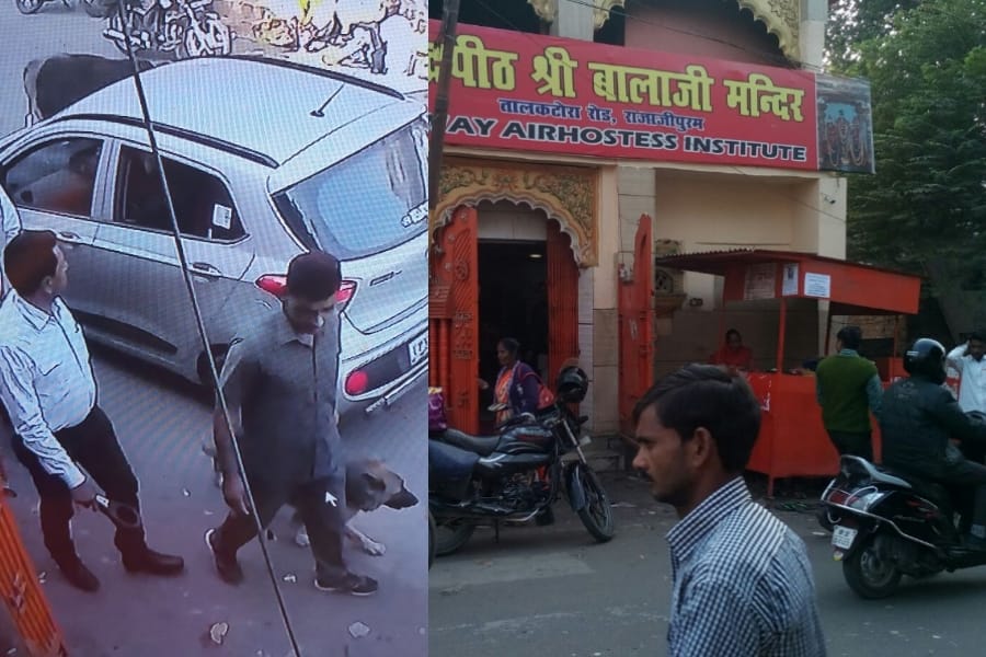 A drunk man threats to blast in a temple in Lucknow.