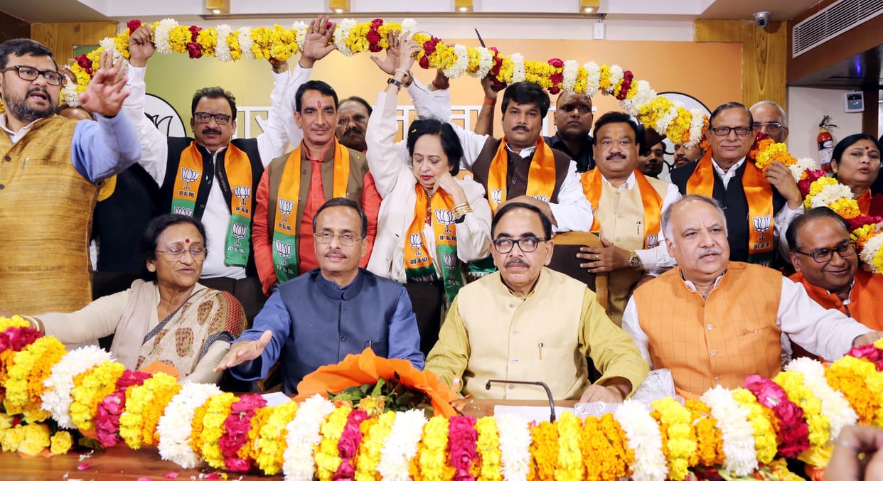 congress cancelled the ticket of kusum sharma now she joined in bjp