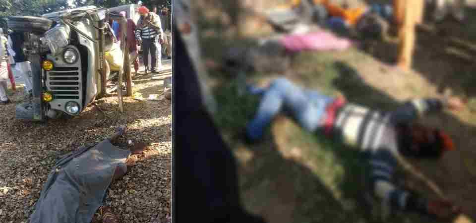 moga accident, five people killed