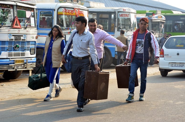 Polling parties reached the booths