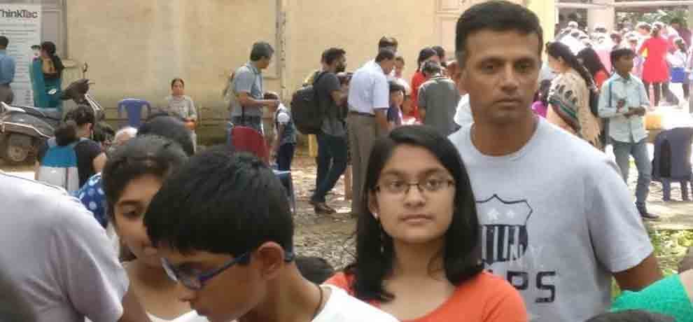 rahul dravid photo of science exhibition gets viral on social media