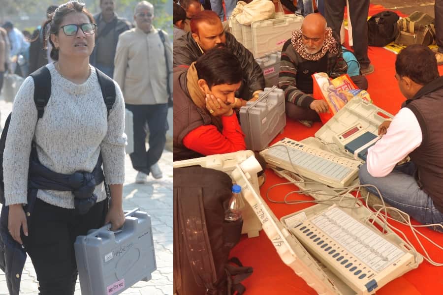 Prepration for sacond phase polling for nagar nikay election.