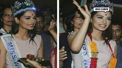 miss world 2017 manushi chhillar returns to india received grand welcome at Mumbai airport 