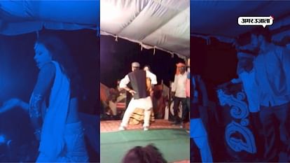 SP NETA TEZ BAHADUR YADAV VULGER DANCE IN AZAMGARH MARRIAGE