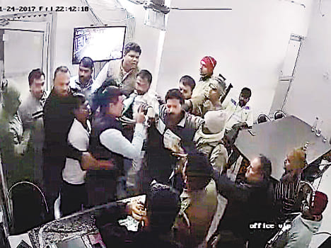 Toll plaza employees and BJP leaders Nuisance
