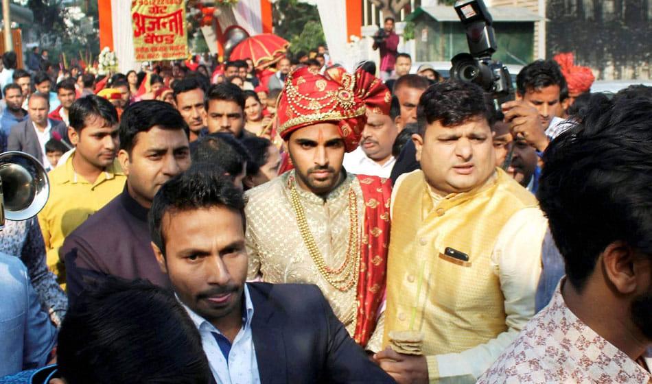 indian cricketer bhuvneshwar kumar after wedding reception party will be without bride and groom
