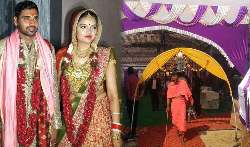 bhuvneshwar kumar after wedding reception party begins first pics