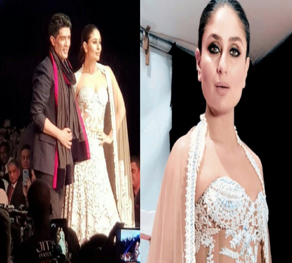Bollywood actress Kareena Kapoor Khan turns showstopper for designer Manish Malhotra 