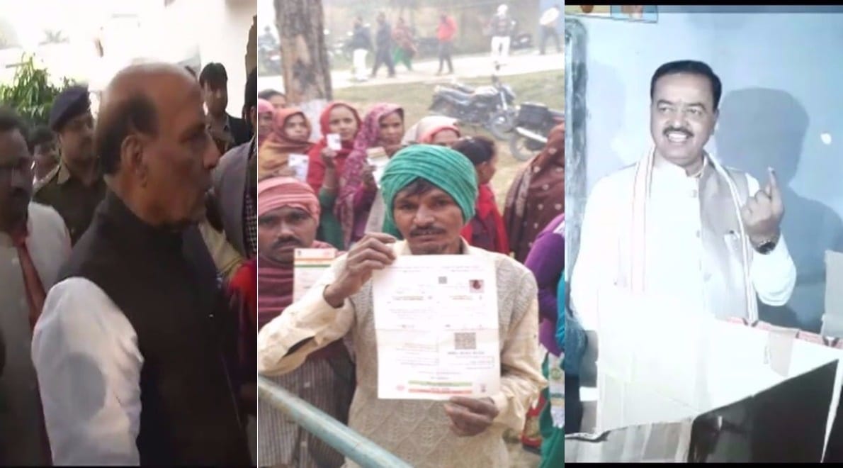 up local body election 2017 Voting for second phase rajnath singh keshav prasad maurya