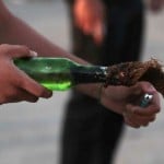 CRPF man received minor injuries in a petrol bomb attack