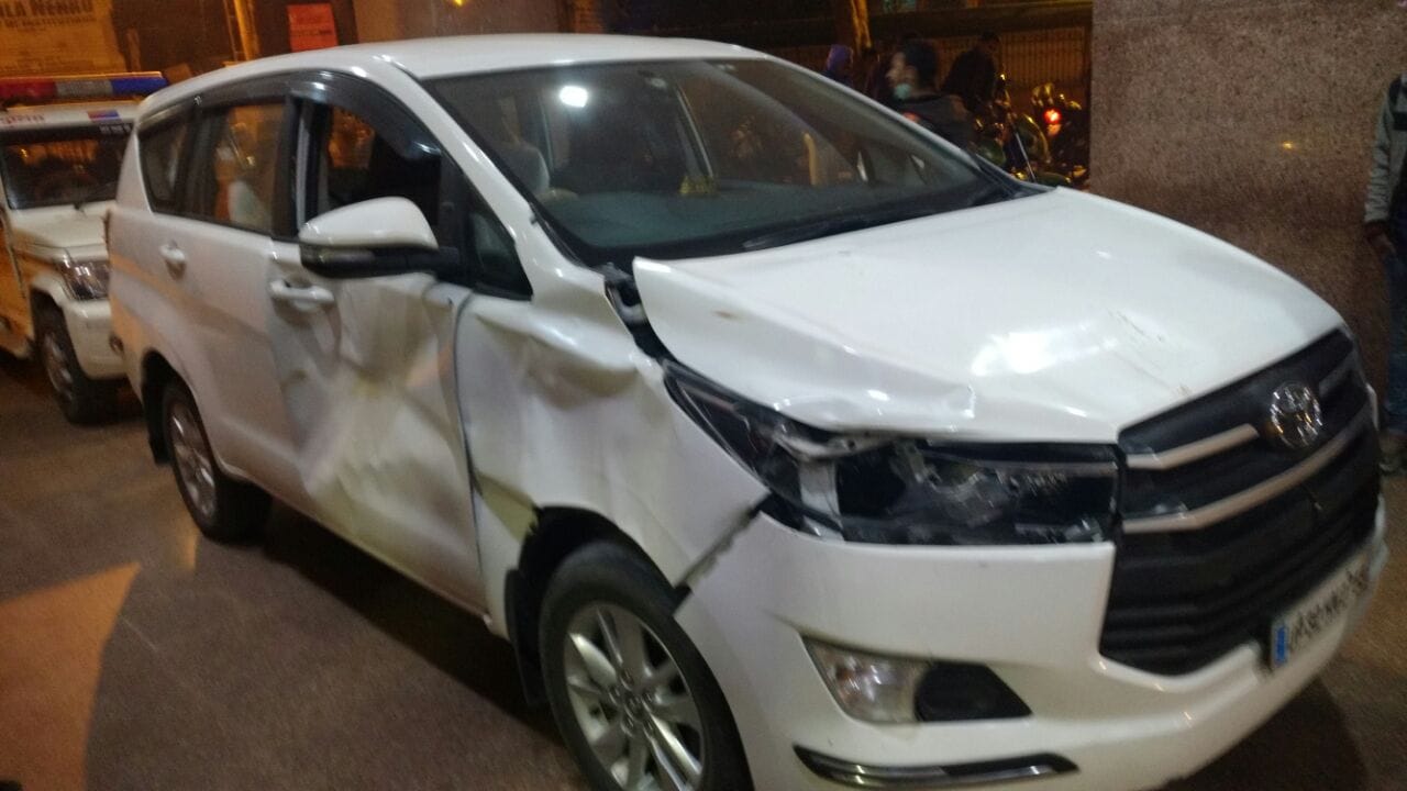minister mohsin raza car hit the animal in sitapur