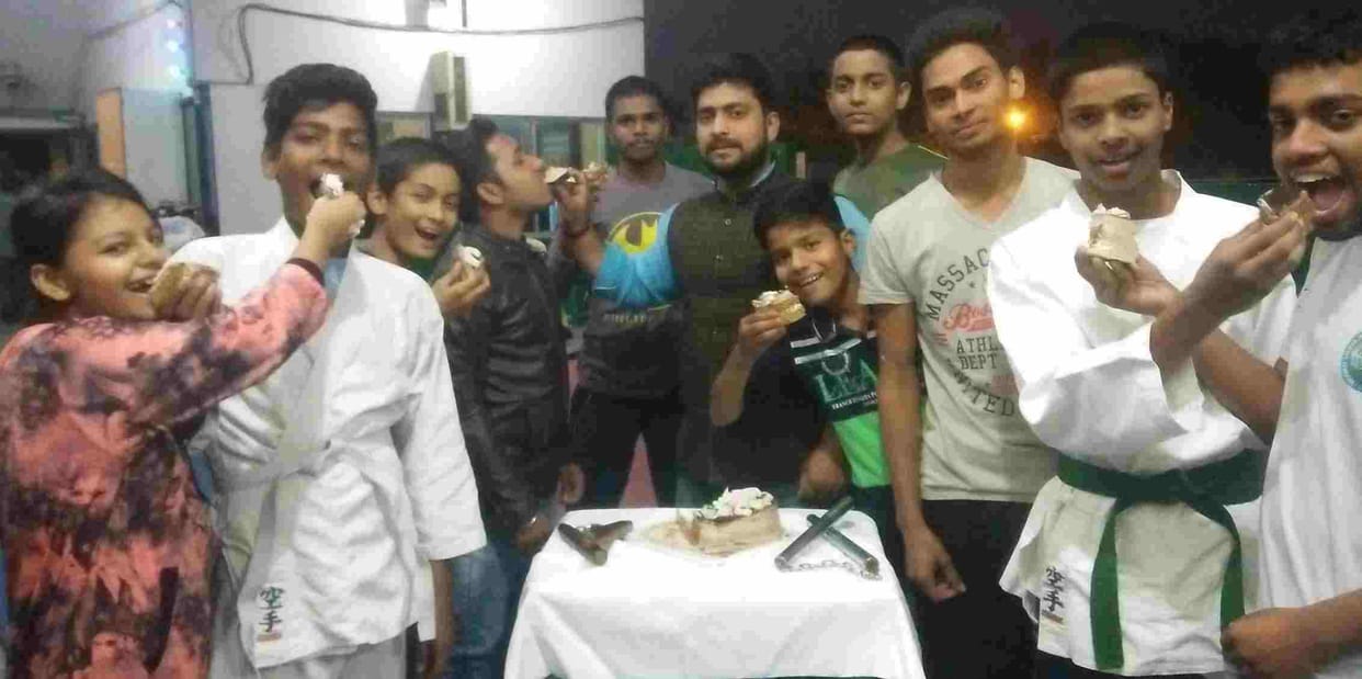 Bruce lee birthday celebration in azamgarh