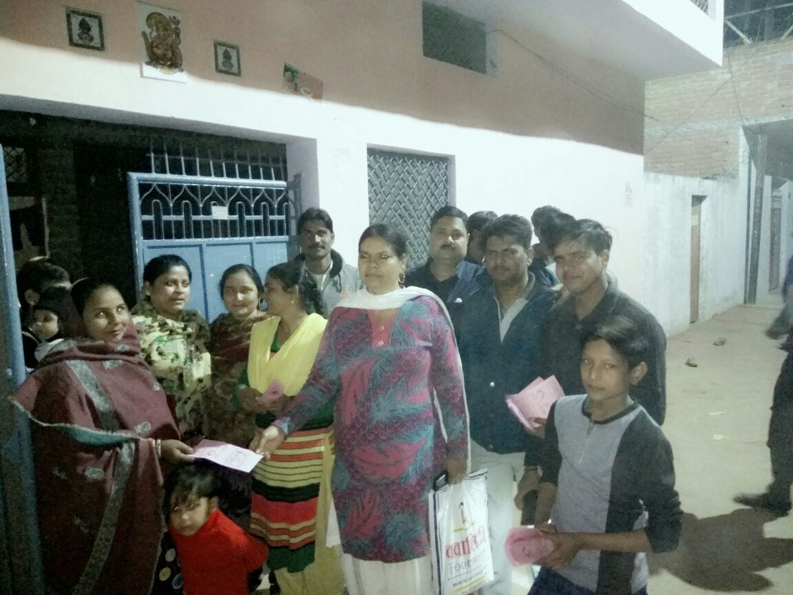 a female candidate has a unique record in kanpur 