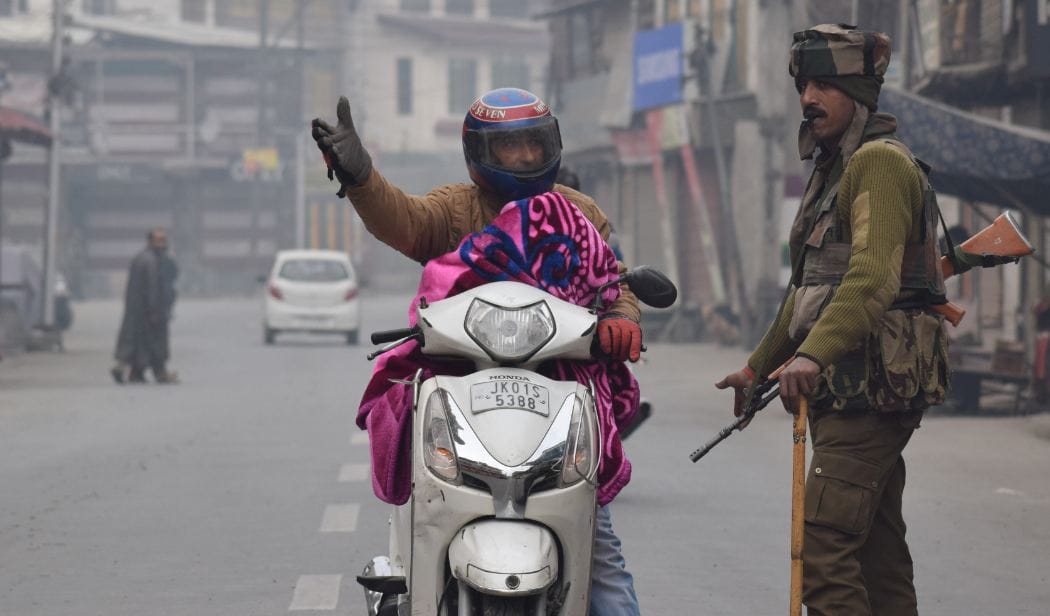 pictures of separatists's shutdown in kashmir 