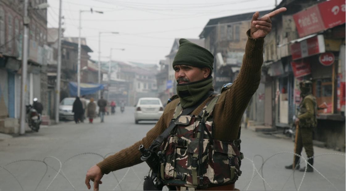 pictures of separatists's shutdown in kashmir 