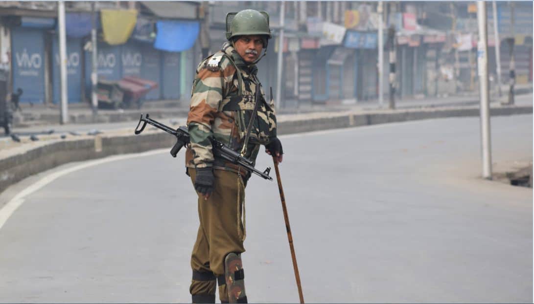 pictures of separatists's shutdown in kashmir 