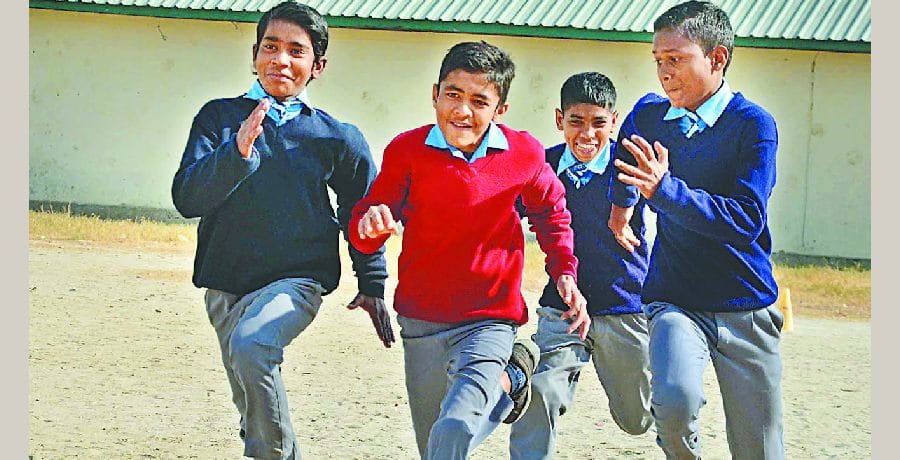 लंबी कूद प्रतियोगिता में साहिल प्रथम