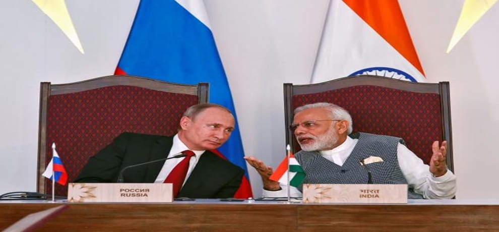 India-Russian signature on anti-terror treaty