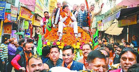 MPs, ministers and MLAs in BJP roadshows
