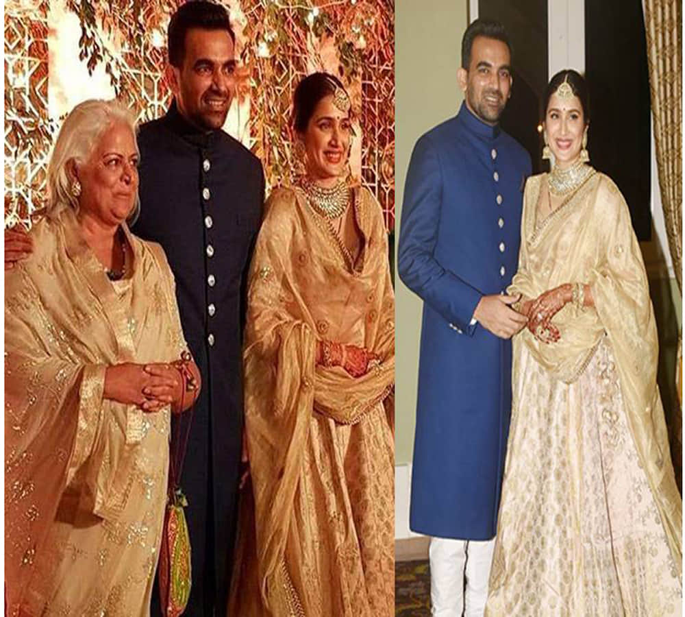 Sagarika Ghatge and Zaheer Khan final wedding reception photos viral