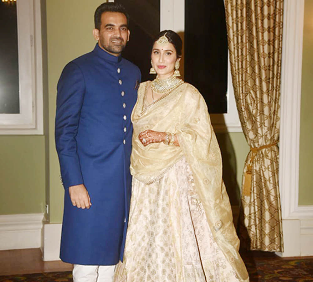 Sagarika Ghatge and Zaheer Khan final wedding reception photos viral