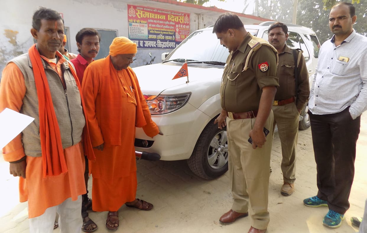 Car collides with a car in the MLA's car;