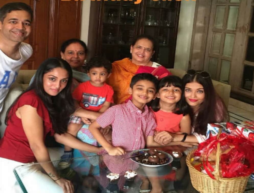 aishwarya rai bachchan daughter aaradhya bachchan with his brother