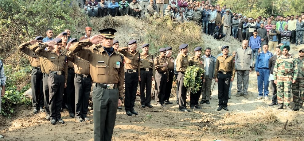 martyred Munish kumar Funeral with military honors