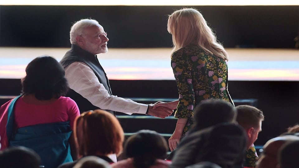 Ivanka Trump meets PM Narendra Modi and sushma swaraj on Global Entrepreneurship Summit in Hyderabad