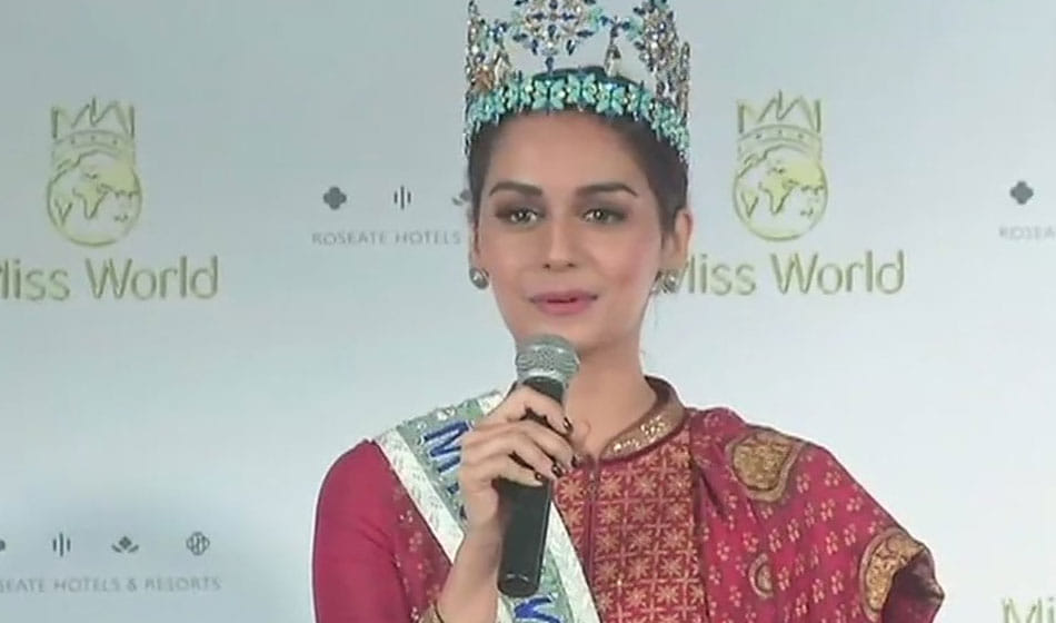 miss world 2017 manushi chhillar arrives delhi gave statement on khap and other issues