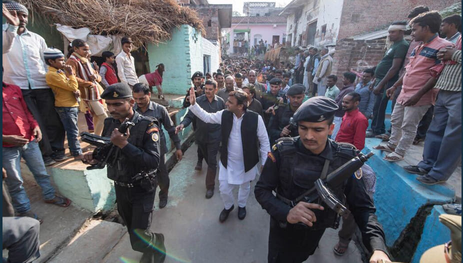 akhilesh yadav statement about government and cow