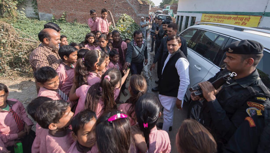 akhilesh yadav statement about government and cow