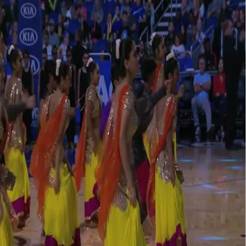 Baahubali 2 craze taking over a NBA match! Video is going viral