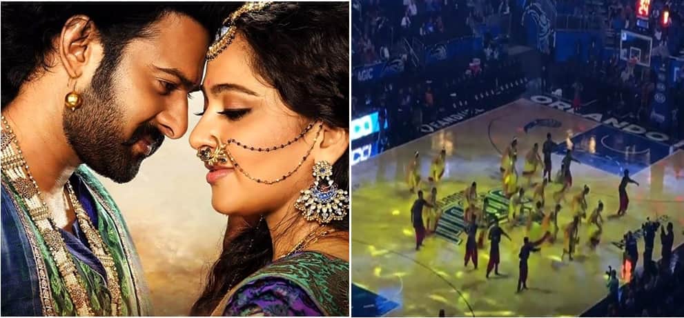 Baahubali 2 craze taking over a NBA match! Video is going viral